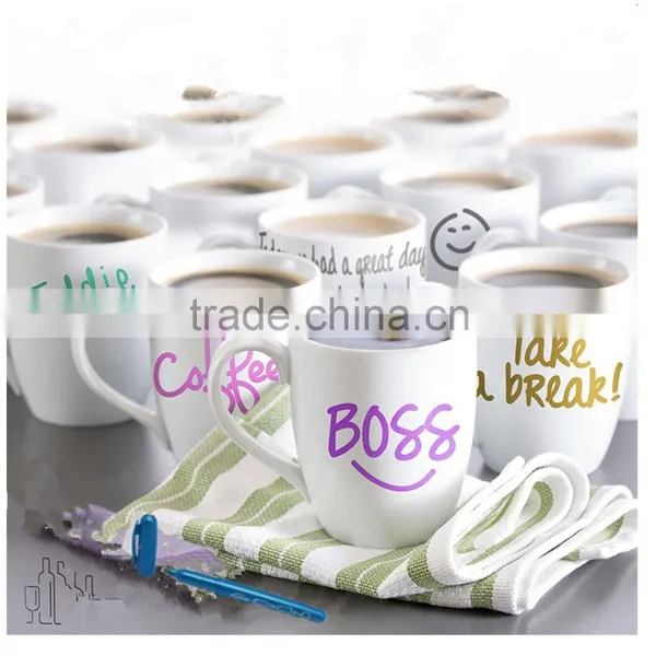 New Design Non-toxic Multi-use Easy Erasable Metallic Marker Pack of 4 for Tagging Glassware and Ceramics photo-5
