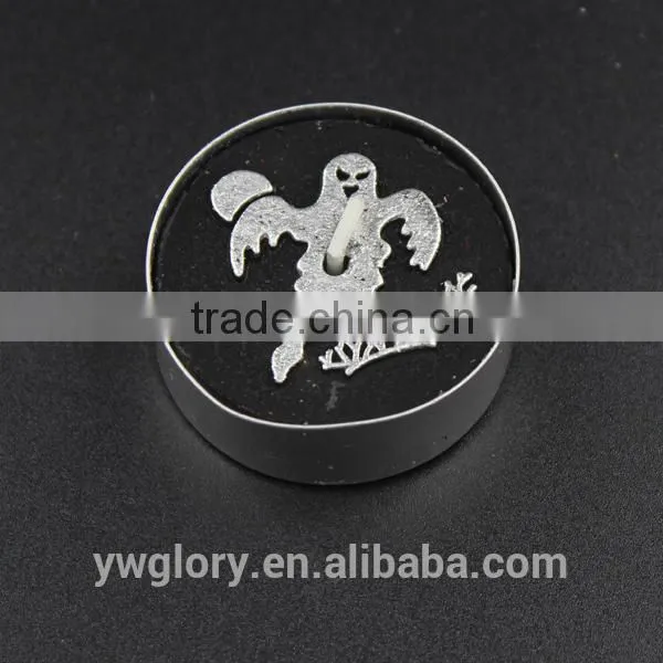Black and Sliver Glitter Halloween Tea Light, Halloween Spider Light, Witch and Ghost Tea Light photo-5
