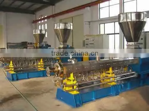 High Quality Parallel Twin Screw Extruder for PE/PP With High Caco3/Talc Filler Masterbatch Pelletizing photo-4