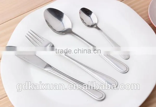 4pcs Set Stainless Steel Hotel Cutlery Used Restaurant Flatware KX-S110 photo-2