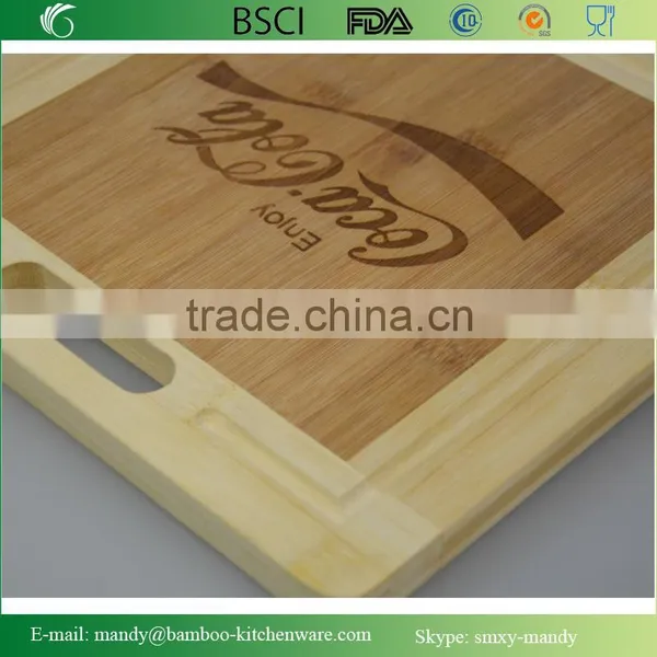 Promotional Gift Bamboo Cutting Board With Laser-words photo-3