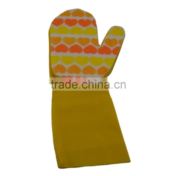 Colorful Sponge Scourer Latex Gloves Unlined Latex Housedhold Gloves for Dish ,clothes Washing
