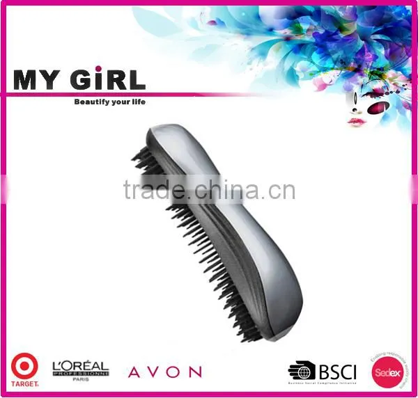 2016 MY GIRL Ningbo Wholesale High Quality Detangling Hair Bush Black Rubber Air Cushion Detangling Brush photo-2