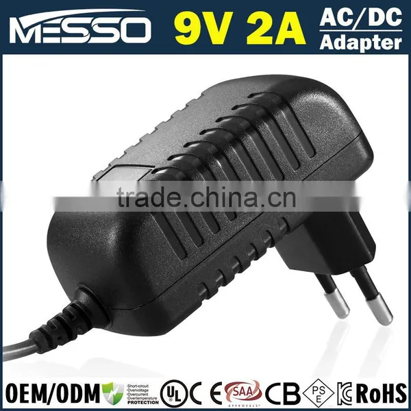 9V 2A Vacuum Cleaner Adapter 18W Vacuum Cleaner Brush Adapter