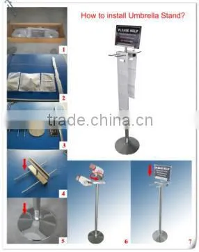 Rain Umbrella Dryer Stainless Steel Umbrella Stand photo-6