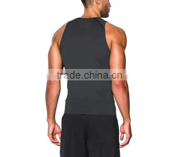 Wholesale Man Fitness Bodybuilding Top Custom Gym Tank Top photo-5