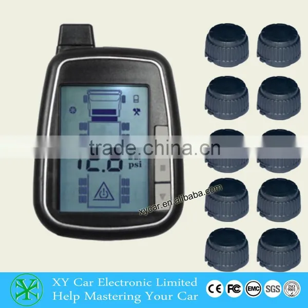Automatic Wireless Leak Alarm Truck Tire Pressure Monitor System With 10 Sensor XY-TPMS610E