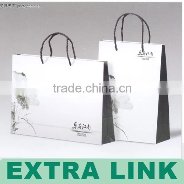 Extra Link Custom Shopping/gift/bakery Cheap Handle Kraft Paper Bag photo-5