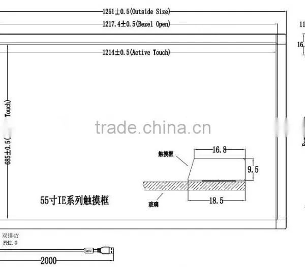 Multitouch Infrared Frame Overlay Touch Screen photo-5