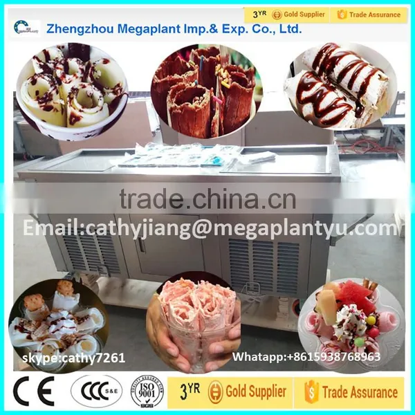Square Pan Fried Ice Cream Machine Fried Ice Cream Machinery photo-2