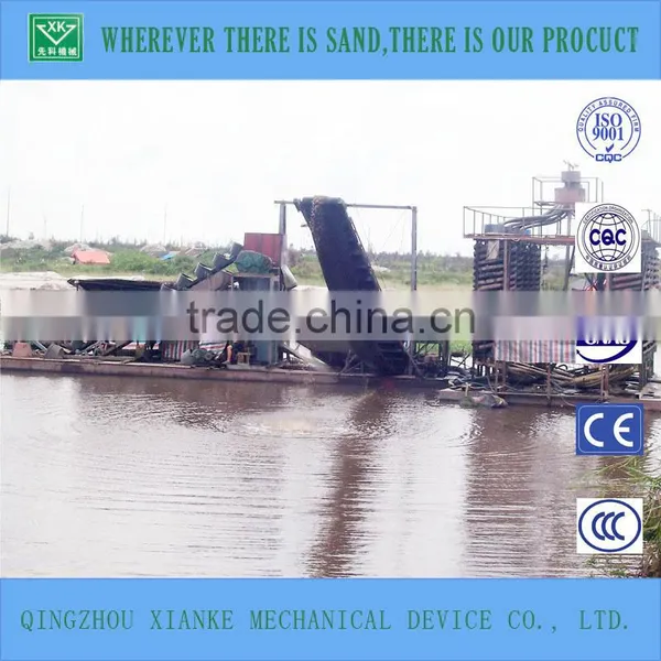 100cbm/h Small River Sand Gold Chain Bucket Mining Dredger Machine photo-3