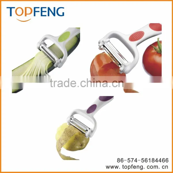 3 in 1 Peeler, 3way Peeler With Non-slip Handle, Vegetable Peeler,Peeler/Cutter/Slicer,Multifunction Rotation Vegetable Slicer photo-3