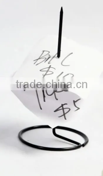 High Quality Modern Office Metal Wire Paperclip Note Holder/Note Stand photo-2