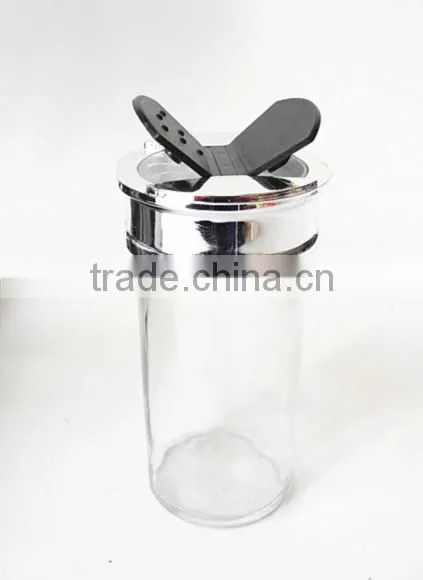 Small Clear Glass Paragon Spice Jars With Butterfly Cap photo-4