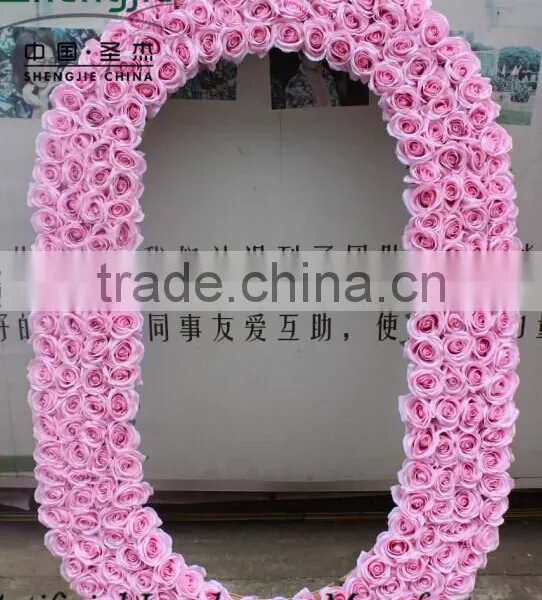 LOVE Style Artificial Flower Wall,rose Flower Wall for Wedding photo-6