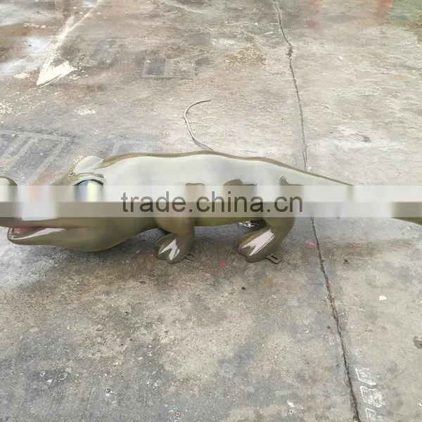 Outdoor Fiberglass Crocodile Statue photo-2