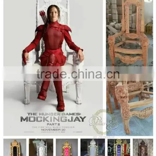 MD-0029-01 Antique Golden King Throne Chair in Hot Selling photo-5