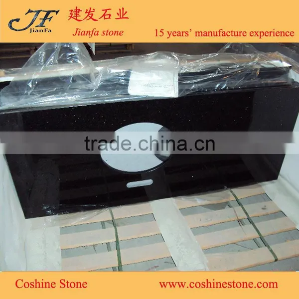 Modern Bathroom Design Prefab Bathroom Countertop Black Galaxy Countertop photo-4