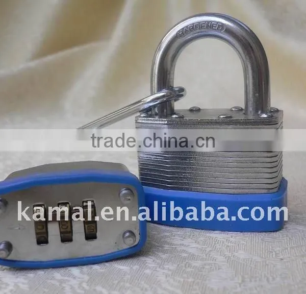 50mm/60mm Keyed Different or Keyed Alike Solid Aluminium Laminated Padlock With Hardened Chrome-plated Steel Shackle photo-3