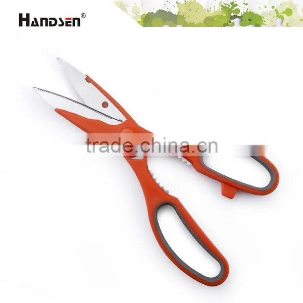 8-1/2" TPR Soft Grip Handle Durable Blade Kitchen Use Scissors photo-2