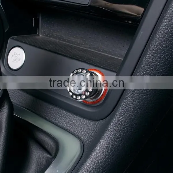 Metal Plastic DC 12V Cigarette Lighter Plug With Crystal photo-2