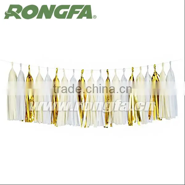 Colorful Tissue Paper Tassel For Wedding Decorations photo-3