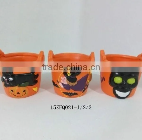 Halloween Pumpkin Ceramic Flower Pot Festival Decorations photo-4