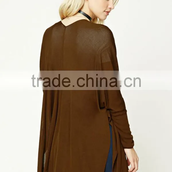Girls Stylish Women Fashion Latest Design Korean Style Contemporary Side-Slit Cardigan for Women Wholesale CUSTOM photo-4