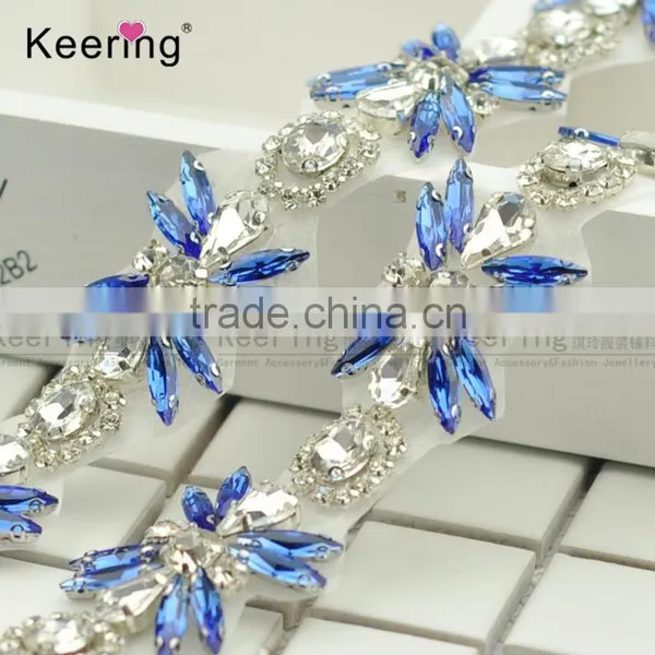 New Design Crystal Rhinestone Applique WFA-940 photo-3