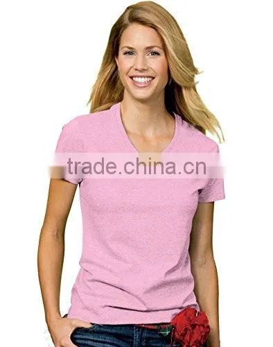 New Fashion V Round Collar T Shirt V-neck T-shirt OEM ODM Offered photo-6