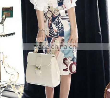 Wholesale Office Lady Fitted Design High Slit Polyester Pencil Skirt photo-2