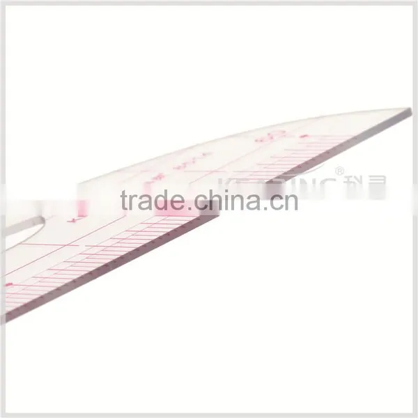 Kearing Brand1.2mmn Thick Sandwich Line Printing 1/4 Plastic Scale Ruler for Fashion Design Garment Measurement #8514 photo-4