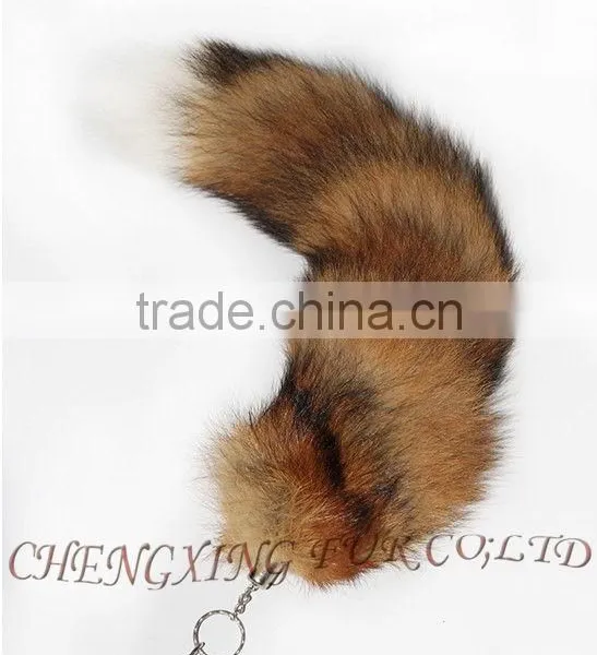 CX-R-41 Genuine Fox Fur Tail Key Ring photo-6