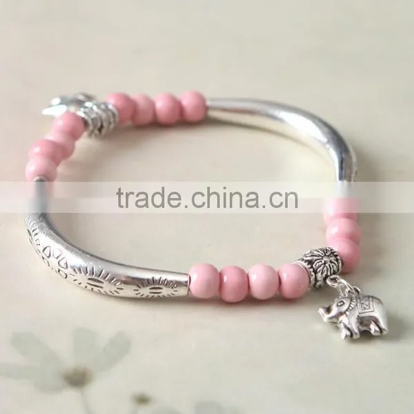 F20028N Wholesale Women Bracelet Natural Stone Beaded Custom Bracelets Silver Hand Chains photo-4
