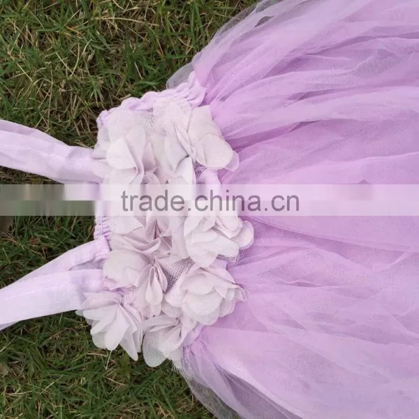 New Design 2015 Flower Girl Dress Girls White Dress Chiffon Girls Dress photo-6