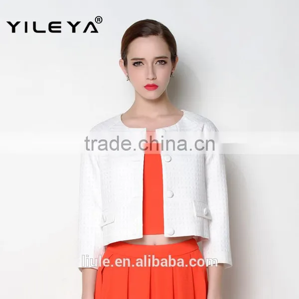 Latest Floral o Neck Designed Casual Trendy Ladies Suit Design Jackets photo-4