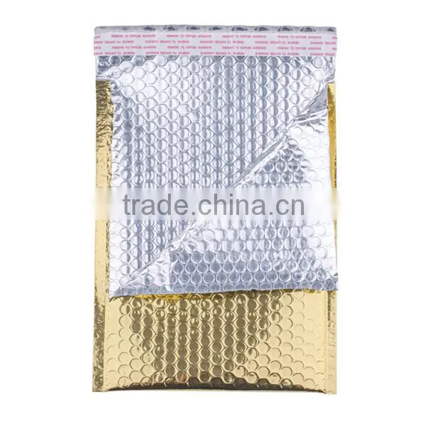 [Sinfoo] 7.5x11" Custom Gold Metalic Bubble Mailer photo-2