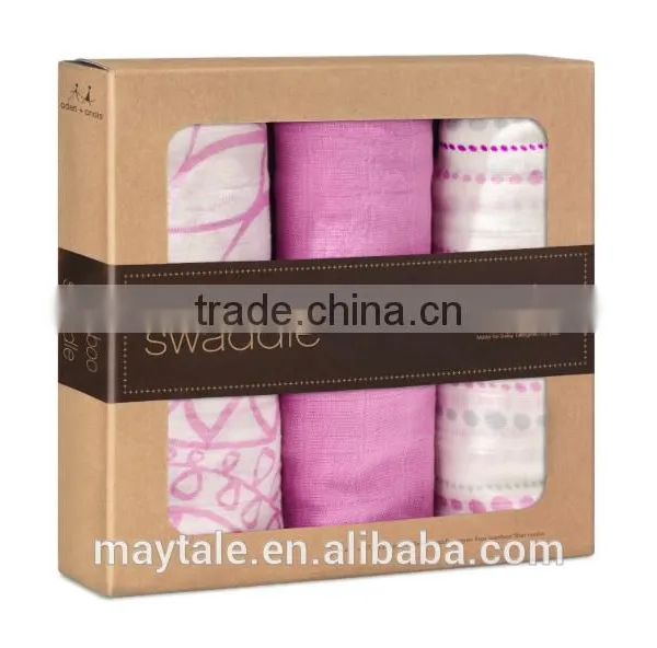 Premium Bamboo Muslin Swaddle Blanket 47"x47" photo-4
