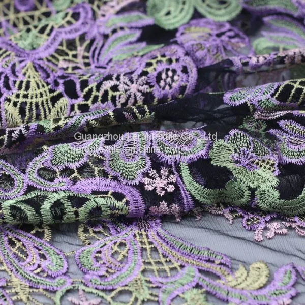 View Larger Image China Factory Direct Flower Patch Mesh Lace Fabric for Girl Dress. photo-2