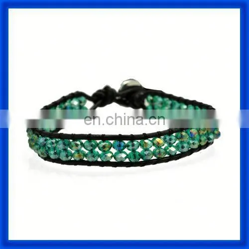 New 2014 Genuine Leather Wrap Bracelet TPCL128