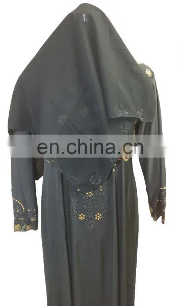 2017 Casual Wear Floral Printed Burkha / Latest Islamic Wear Abaya Burqa For Muslim Wear (dubai Abaya 2017) photo-5