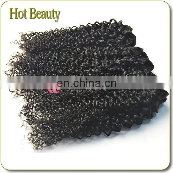 100% Virgin Human Hair Weaving no Fiber no Synthetic Afro Kinky Hair Weave photo-4