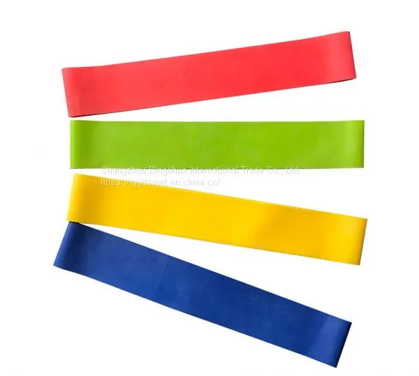 Custom Printed Exercise Oem Latex Resistance Circle Loop Logo