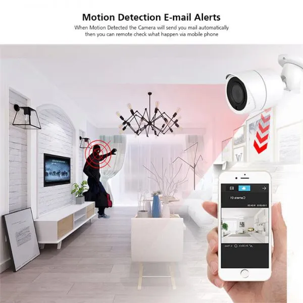 CCTV 4chs 2.0MP Home Security Camera Alarm Poe NVR Systems Kits photo-2