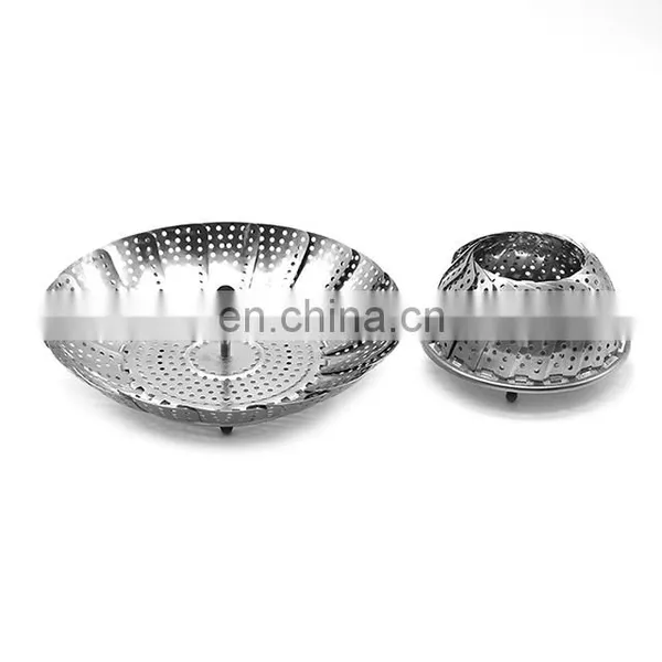 Stainless Steel Folding Collapsible Steamer Food Steamer Vegetable Steamer photo-5