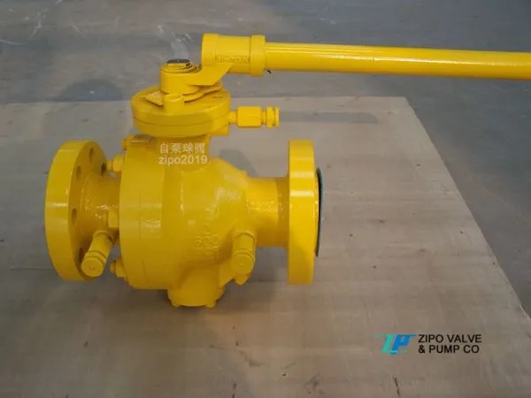 API6D Cast Steel Body WCB or CF8 Flange Trunnion Ball Valve photo-5