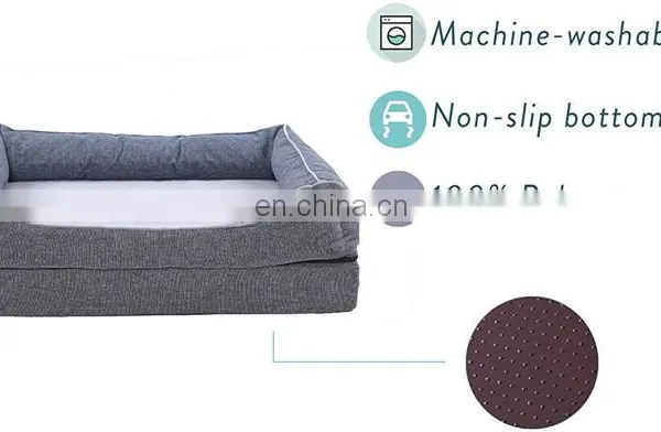 High-quality Memory Foam Dog Bed - Removable Cover Waterproof Liner Luxury Dog Mat With Foam Mattress photo-5