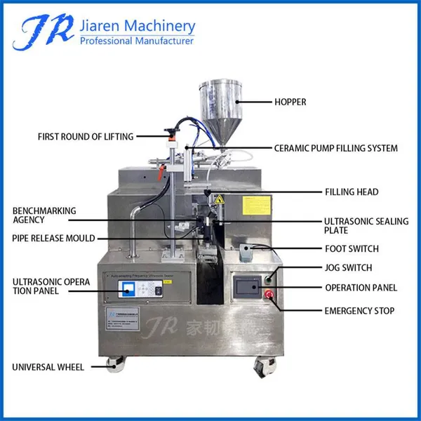 Manual Plastic Ultrasonic Tube Filling and Sealing Machine photo-2