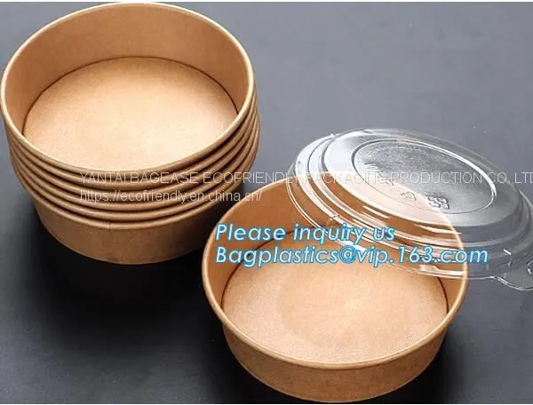Custom Printed Disposable Hot Soup Bowls, Kraft Paper Soup Cup,16oz Custom Logo Printed Disposable Kraft Paper Soup Cup photo-5