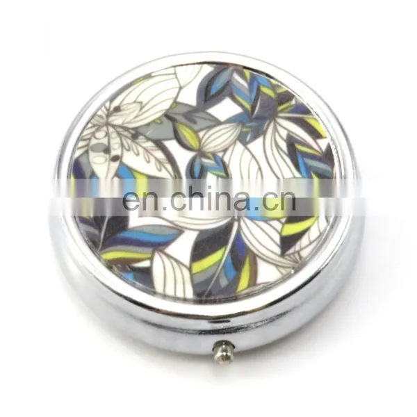 Non Toxic Round Shape Divided Travel Friendly Personalised Pill Dispenser Box photo-2
